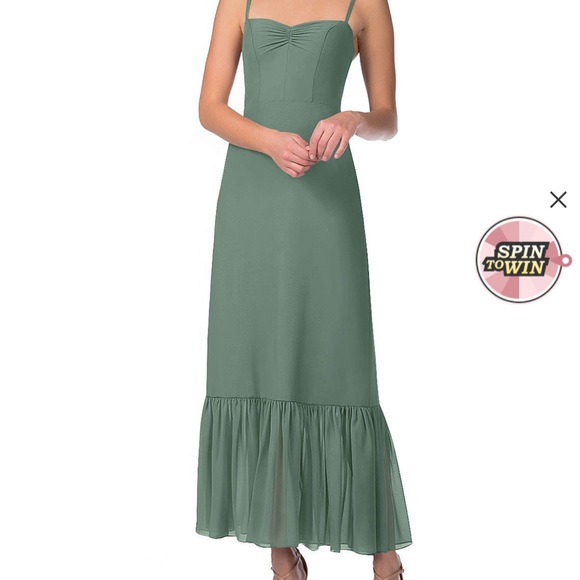 Azazie Justine eucalyptus A0 dress - Picture 5 of 12